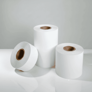 Rollos de cintas adhesivas técnicas Equymelt en color blanco y marrón